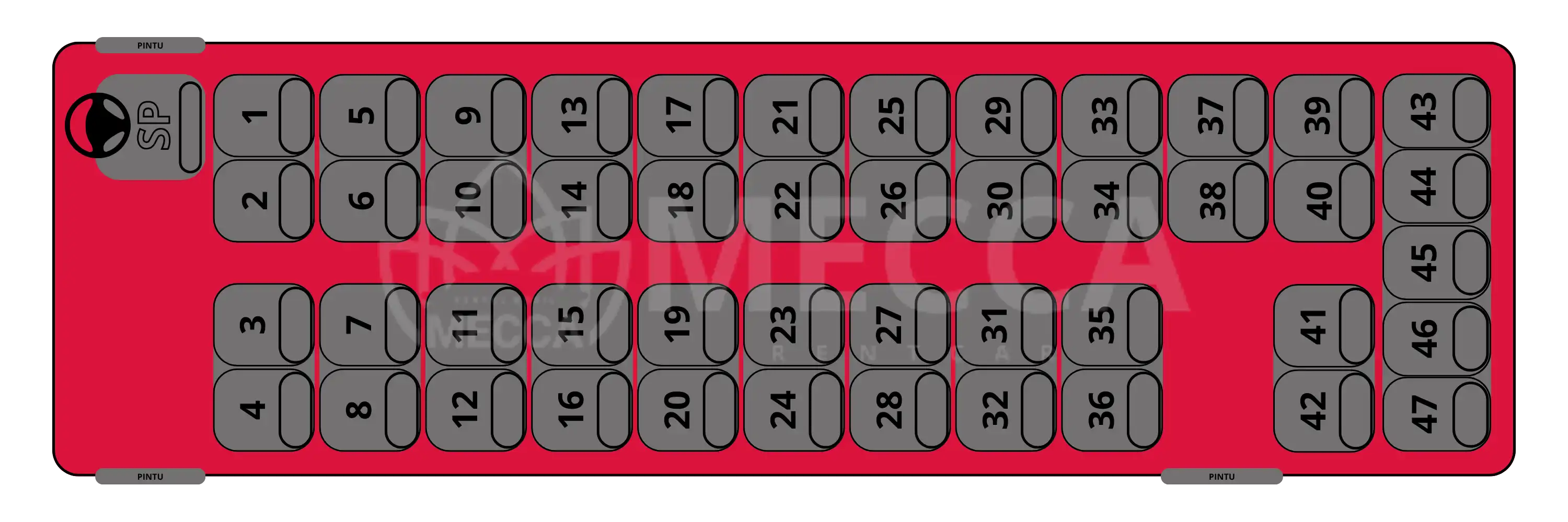 Seat 47 - 47 seat