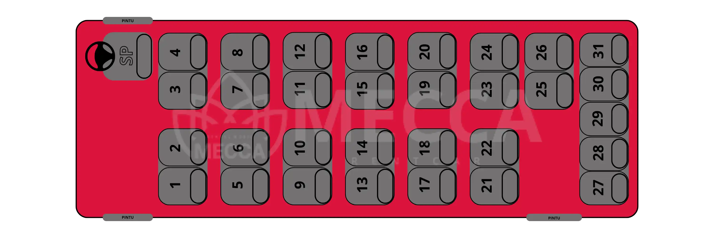 Seat 31 - 31 seat